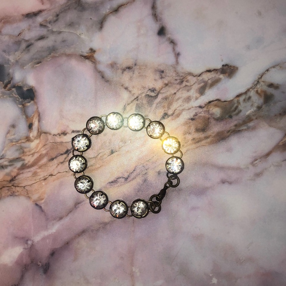 Gem and Bronze bracelet